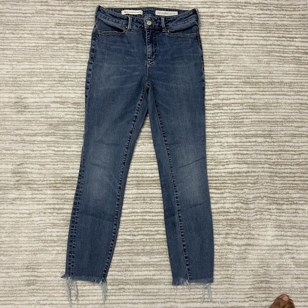 Pilcro‎ and the Letterpress Womens High Rise Skinny Jeans Stretch Denim Blue 26